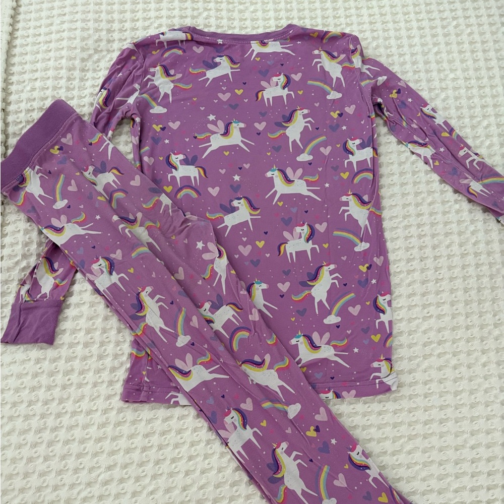 Little Sleepies Sienna’s Lavender Unicorn Two-Piece Pajama Set - Size 7/8